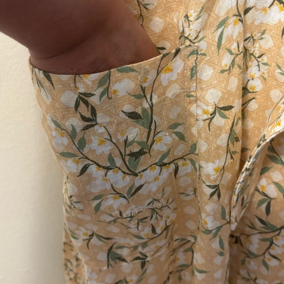 Draper James Yellow Floral Midi Dress - Picture 9 of 13